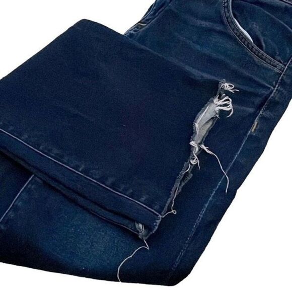 Hudson Denim Jeans Size 27 Low Rise Boot cut Raw Edge Dark Wash - Picture 5 of 12